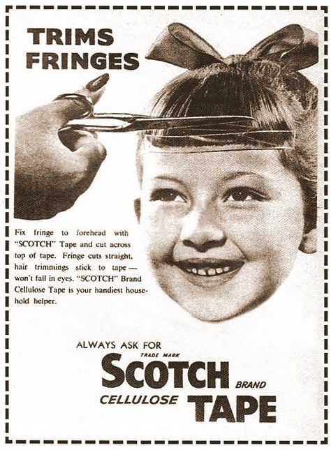 Have you ever used sticky tape to cut hair?