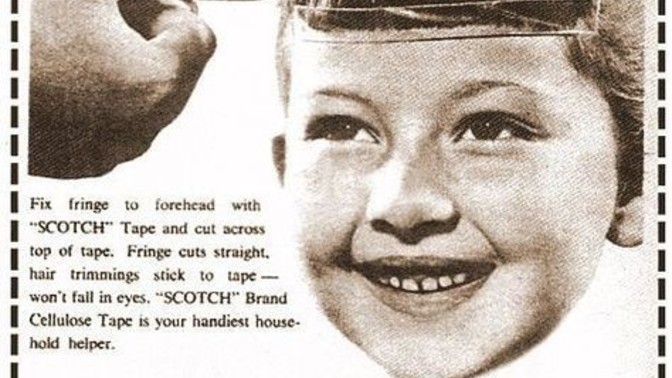 Have you ever used sticky tape to cut hair?