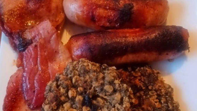 What do you think of my evening breakfast?