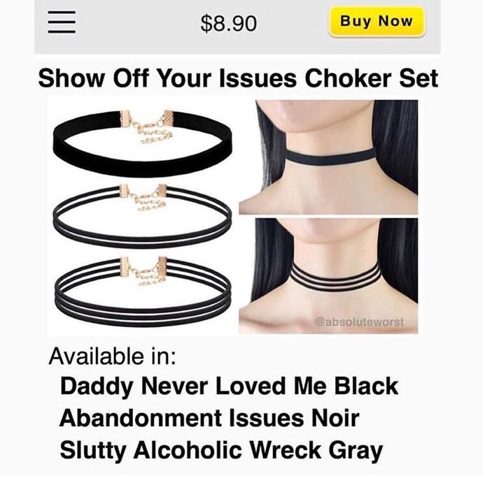 Which of these two chokers looks better on me?