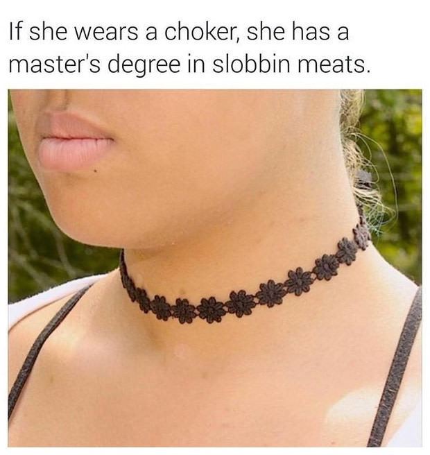 Which of these two chokers looks better on me?