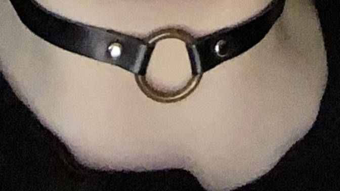 Which of these two chokers looks better on me?