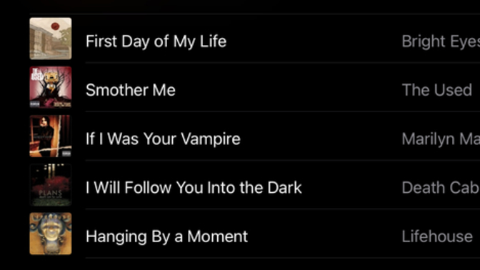 Do you have specific songs you want played at your future wedding? If so, what songs?