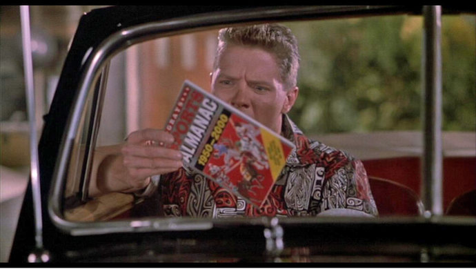 A rich guy tells you that he got wealthy because an old man from the future gave him an almanac to bet on winners of sports games. Do you believe him?