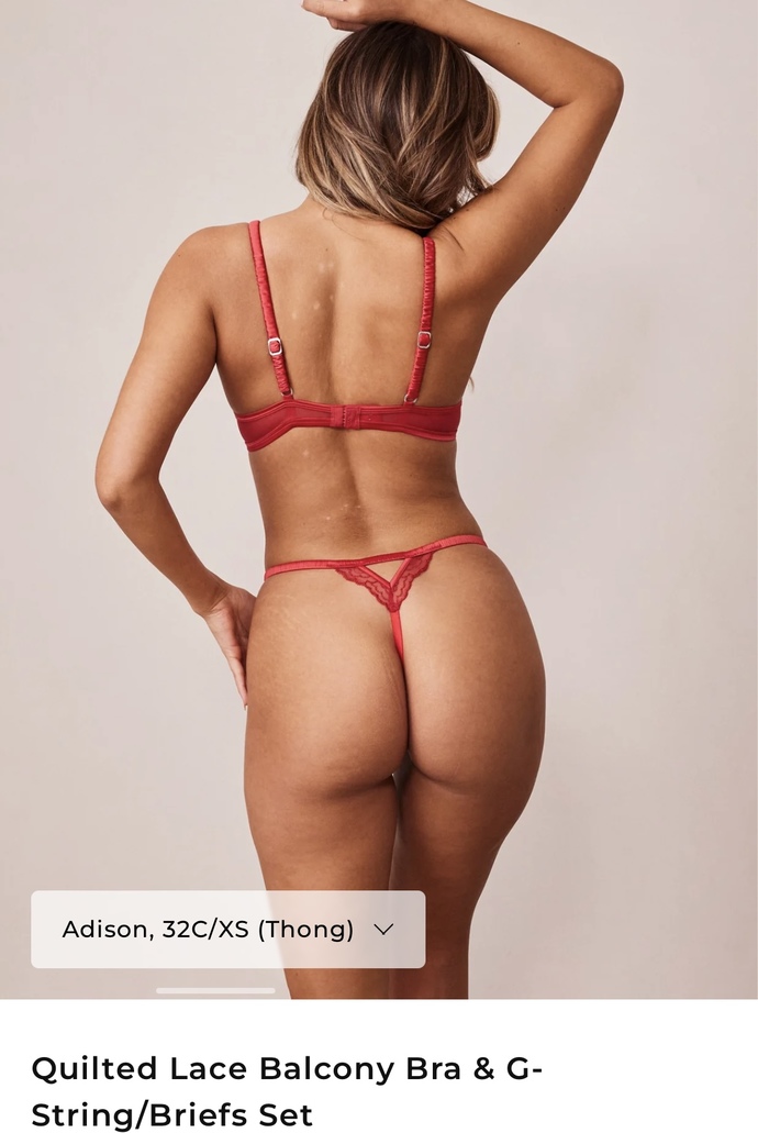 Which red bra and thong set better❤️🔥(pic)?