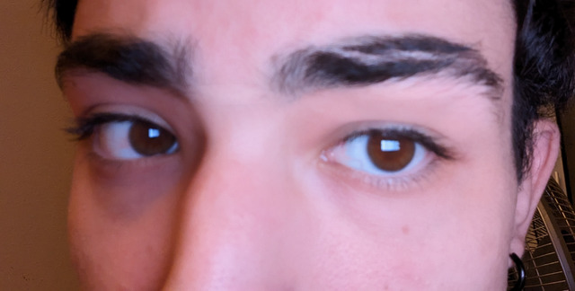 Sexy eyebrow scar