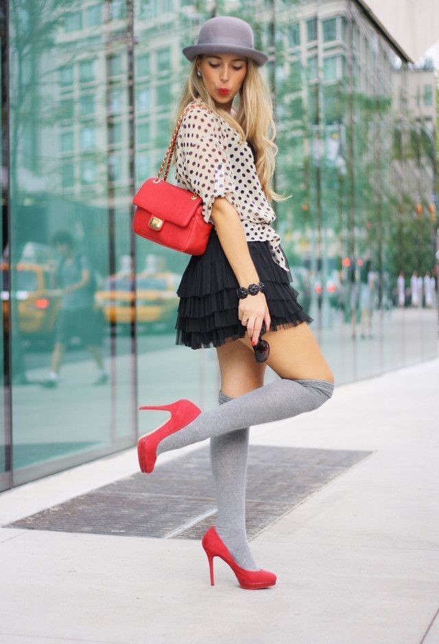 Ladies. Are wearing, knee high socks with your wardrobe best for the summer or fall season?