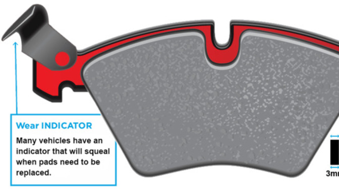 Do you know that most AUTO BRAKES have a WEAR INDICATOR?