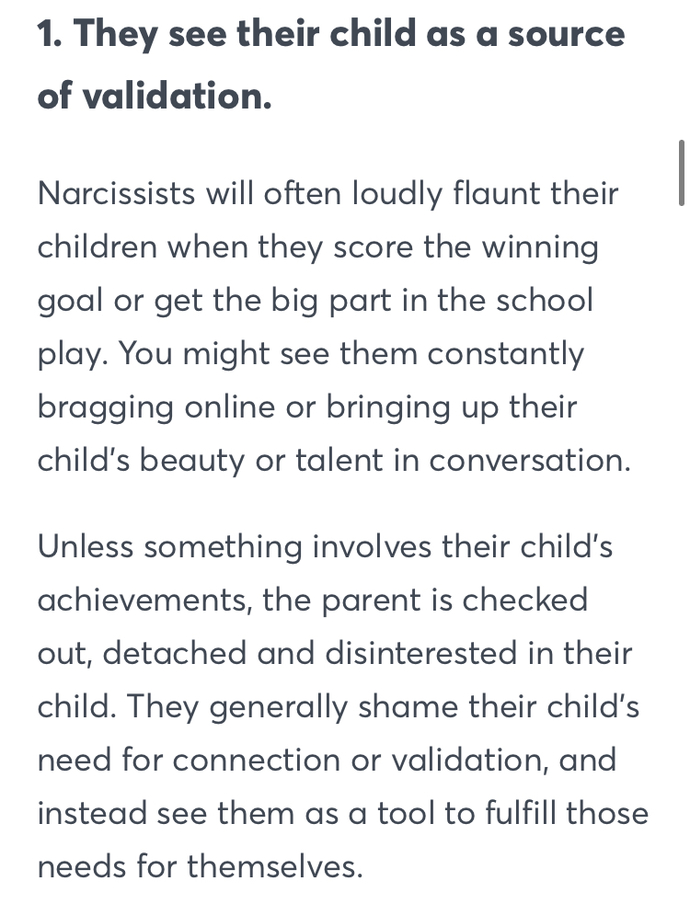 Were either of your parents narcissistic?