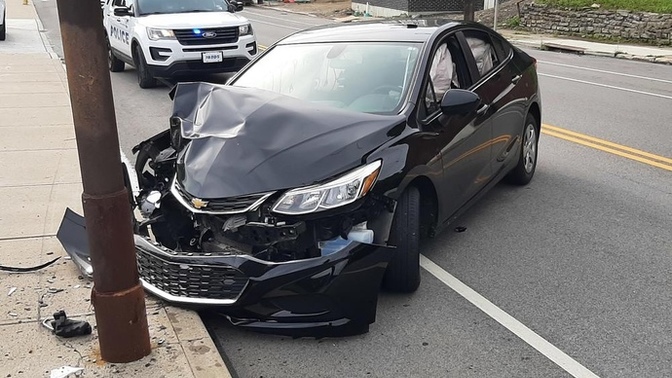 Your partner has crashed your car into a pole. What would you tell them or how would you react?