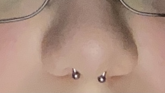 I got my nose pierced today! What do you think?
