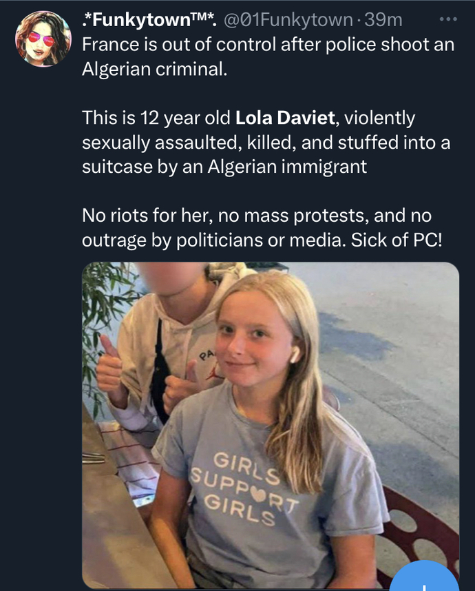 Why don’t white people protest or riot when one of our own is a victim? Why is a criminals life worth more then an innocent 12 year old girl?