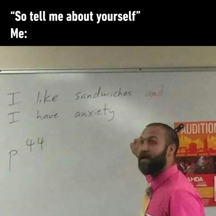 What do you tell people about yourself on the first meeting?