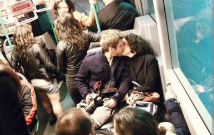 What do you think of couples kissing in public?