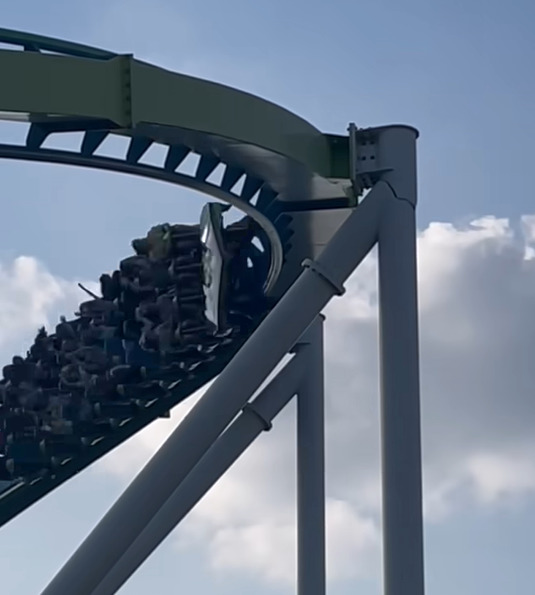 Did you hear about the Rollercoaster in North Carolina with the crack in the support beam?