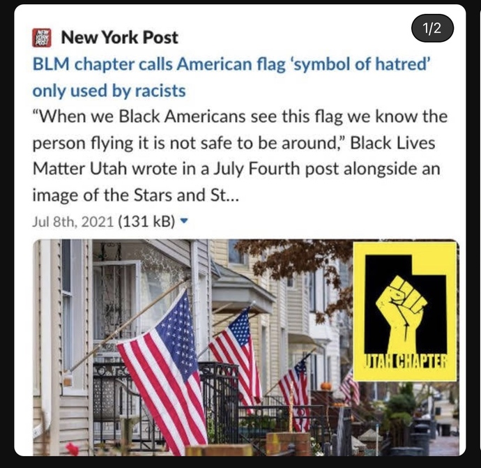 Do you think the American flag is actually a symbol of hatred? Why do people think that way?