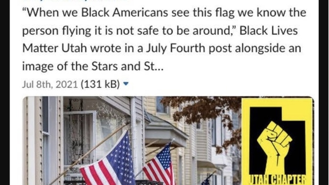 Do you think the American flag is actually a symbol of hatred? Why do people think that way?