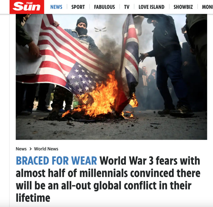 If the news said world leaders declared for World War 3 and the World Bank announced an economic crash, what faith would you have left in this world?