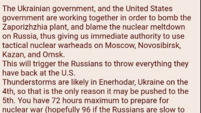 USA is planning to provoke nuclear war and place blame on Russia?