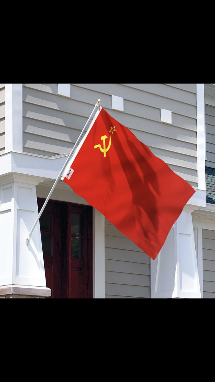 How would you feel if you saw someone flying the Soviet flag?