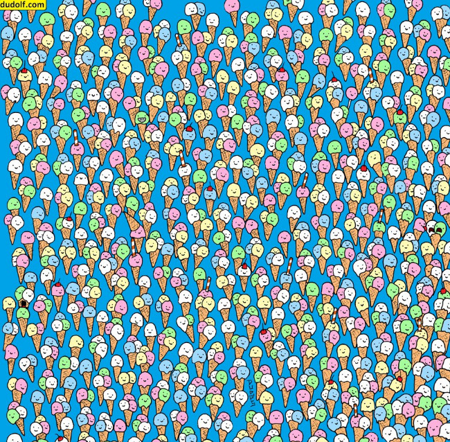 Can you spot the lollipop under 60 seconds?