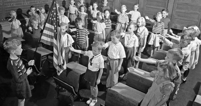 Would you be a Communist for NOT Reciting the Pledge of Allegiance?