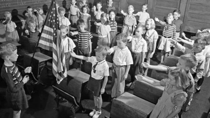 Would you be a Communist for NOT Reciting the Pledge of Allegiance?