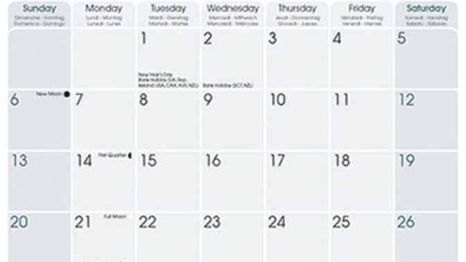 Do you own a calendar?