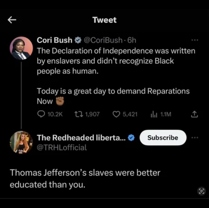 Just offhand, what would be the reparations?