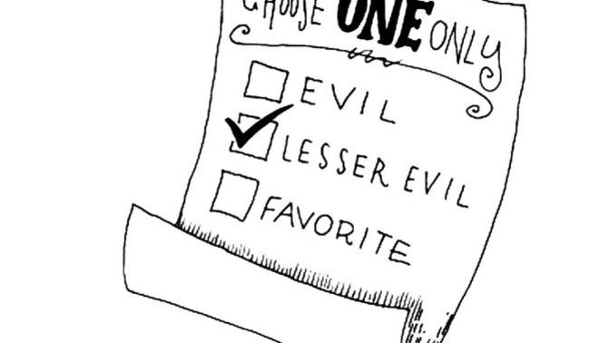 Is the concept and principle of choosing the lesser of two evils to vote in a election a ridiculous principle, why, why not?