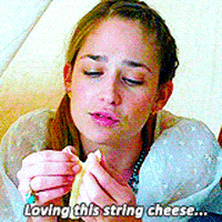 Do you bite or peel cheese sticks?