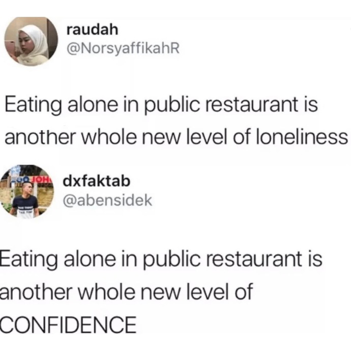 I enjoy my alone time!