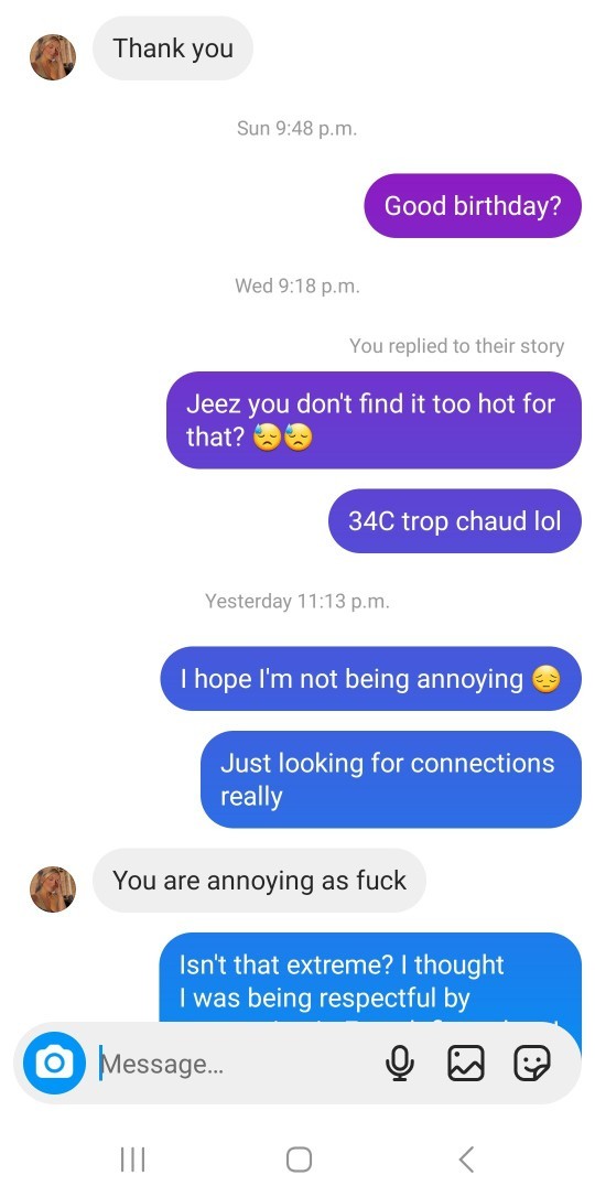 Is such a rude response really necessary?