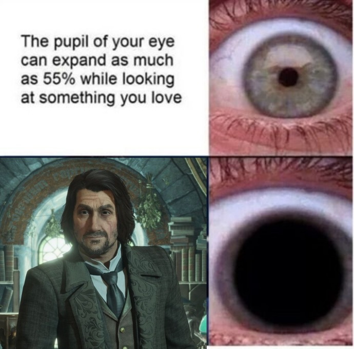Do pupils only dilate when looking at something desirable?