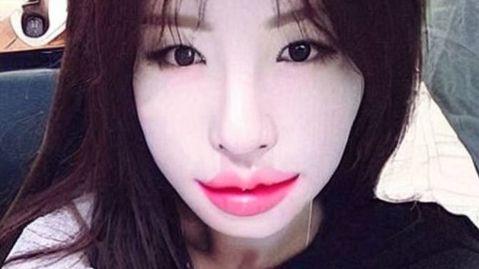 Did the light cosmetic procedures make this Korean model look beautiful, in your opinion?