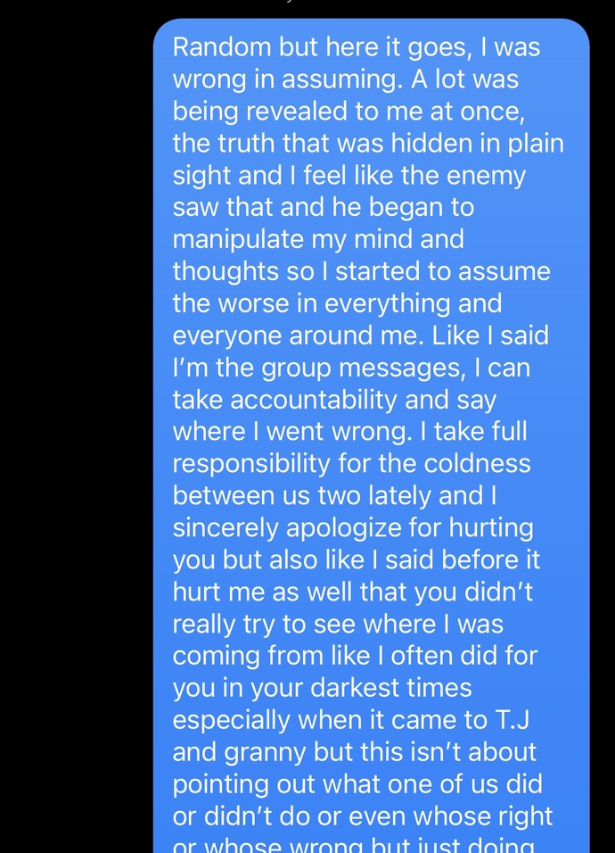 Just from the words alone, does this apology seem genuine?