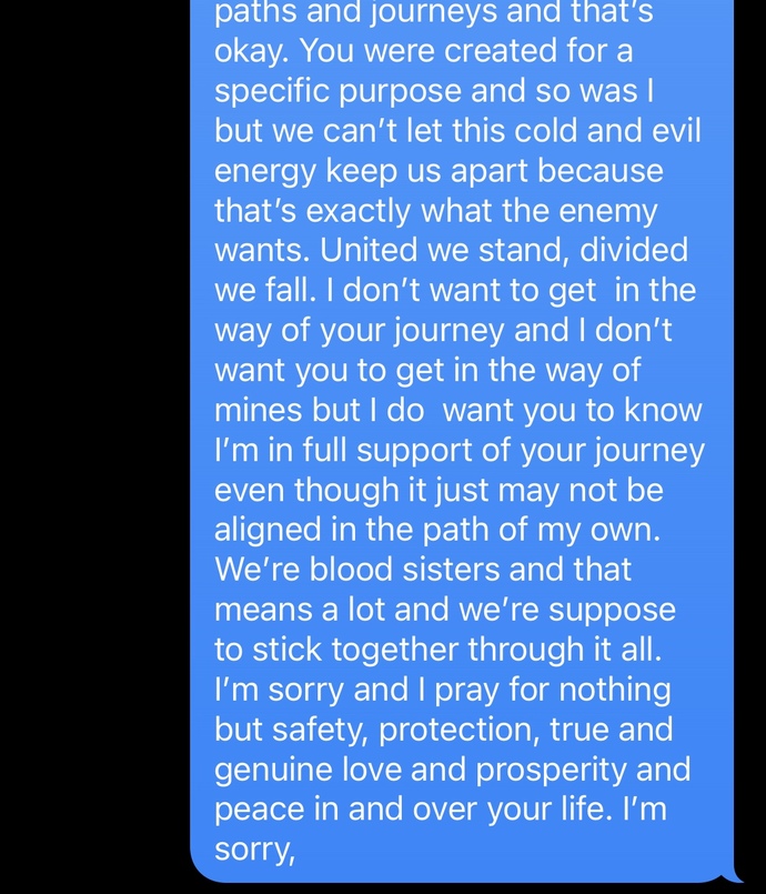 Just from the words alone, does this apology seem genuine?