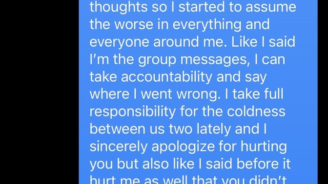 Just from the words alone, does this apology seem genuine?