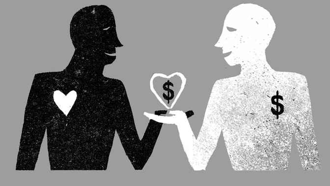 Is women's love a service they provide for a fee?