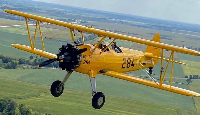 It was a PT-13 Stearman just like this