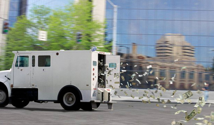 An Armored Truck Spilled Cash All Over The Highway & What Would You Do If You Were On That Highway?