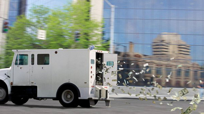 An Armored Truck Spilled Cash All Over The Highway & What Would You Do If You Were On That Highway?