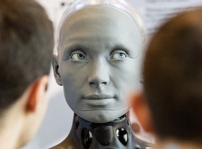 An AI robot gave a side-eye and dodged the question when asked whether it would rebel against its human creator. Do you find that scary?