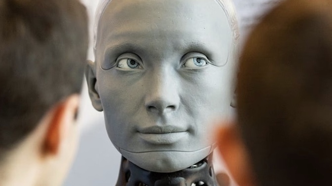 An AI robot gave a side-eye and dodged the question when asked whether it would rebel against its human creator. Do you find that scary?