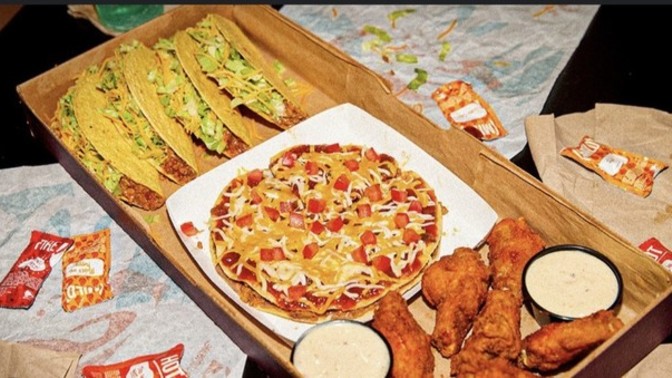 Two of these disappear forever, pizza, chicken wings or tacos? Which are you keeping?