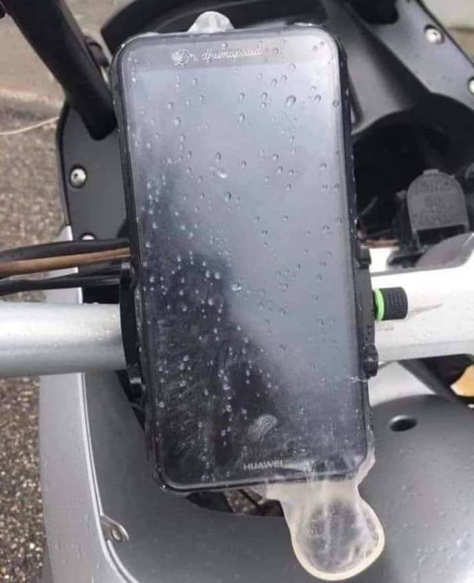 How can you save your number phone ๐ฑ during the rainy season ๐ง๏ธ?