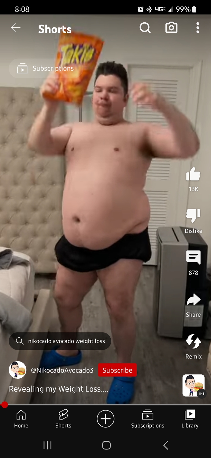 What's your opinion about Nicokado Avocado, This guy is amazing❤️ he lost so much weight has amazing insight about the world what do you think?
