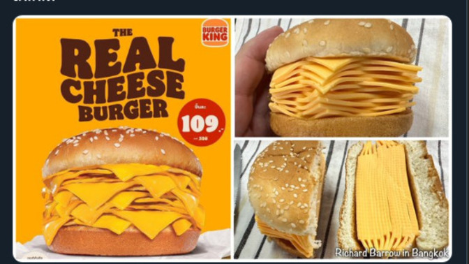 The new real cheeseburger by Burger King would you eat it?