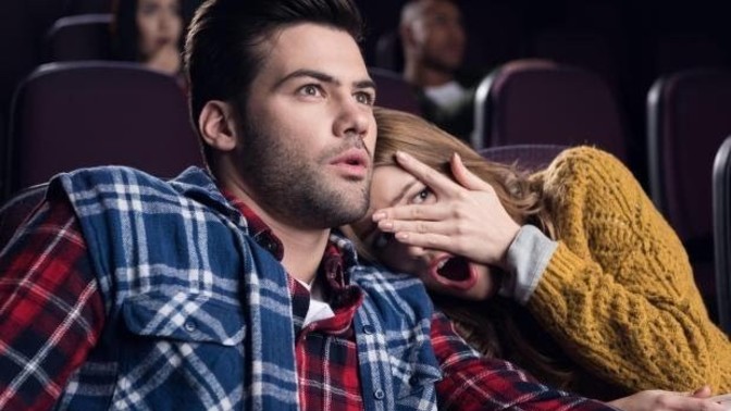 Ladies. How are your reactions watching a scary movie with your date. In the cinema or at home?