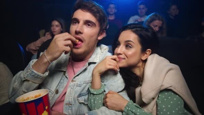 Ladies. How are your reactions. When you're watching a romantic movie with your date. At home or a cinema?